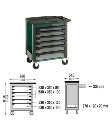 CARRO TALLER STAHLWILLE 97/6 KM VERDE