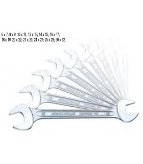 J.LLAVES PLANA FIJA 12pz 6-7/30-32 STAHLWILLE