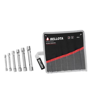 J.LLAVES TUBO 6 pcs 6-7/16-17 CR-V FORJADAS