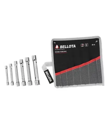 J.LLAVES TUBO 6 pcs 6-7/16-17 CR-V FORJADAS