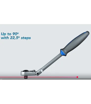 LLAVE CARRACA CABEZAL ARTICULABLE 1/2"