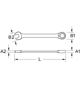 LLAVE MIXTA CARRACA 13mm