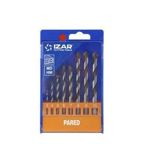 ESTUCHE 8 BROCAS PARED Ø 3-10mm