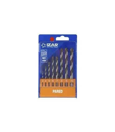 ESTUCHE 8 BROCAS PARED Ø 3-10mm