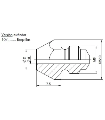 BOQUILLAS REMACHE 2,4 REF.T10/18