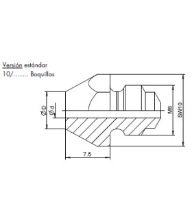 BOQUILLAS REMACHE 2,4 REF.T10/18