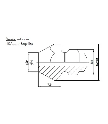 BOQUILLAS REMACHE 2,4 REF.T10/18