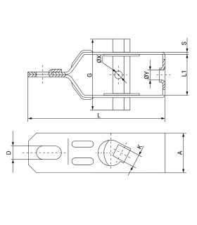 TENSORES CABLE VALLA GALVANIZADO