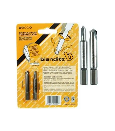 EXTRACTOR SACA TORNILLOS CAB.DESTORNILLADOR (BLISTER 2 UDS.)