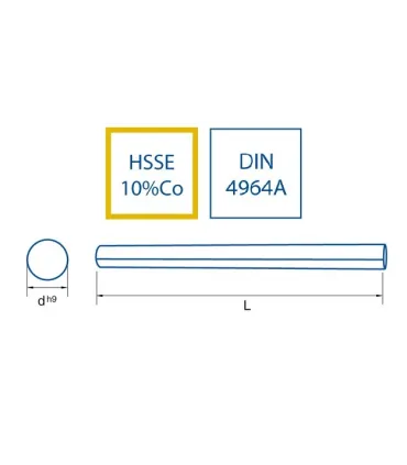 CUCHILLA COVENTRY HSS-CO Ø10x150 REDONDA