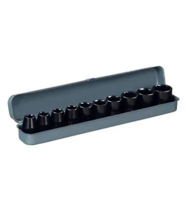 JUEGO 10 LLAVES VASO IMPACTO 1/2"