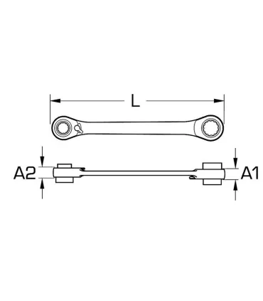 LLAVE CARRACA 4 EN 1 10x13x17x19
