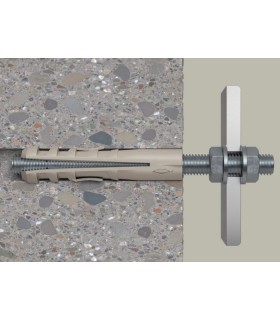 CAJA 50 TACOS NYLON Ø10 P/TORNILLO M-8