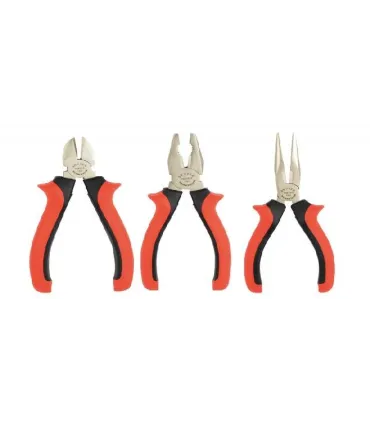 SET 3 ALICATES UNIVERSAL+CORTE+MECANICO RECTO.