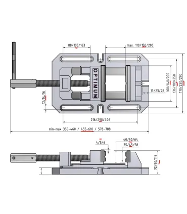MORDAZA TALADRO OPTIMUM BSI-140 CAP. 150MM