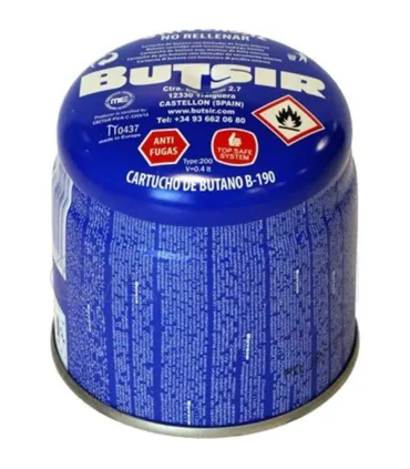 CARTUCHO GAS BUTANO DESECHABLE 190GR