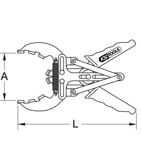 PINZA TENAZA SEGMENTOS PISTON 50-100mm