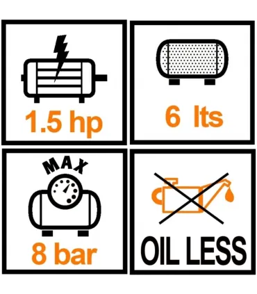 COMPRESOR NUAIRR NEW VENTO OL195/6 1,5CV 6BAR