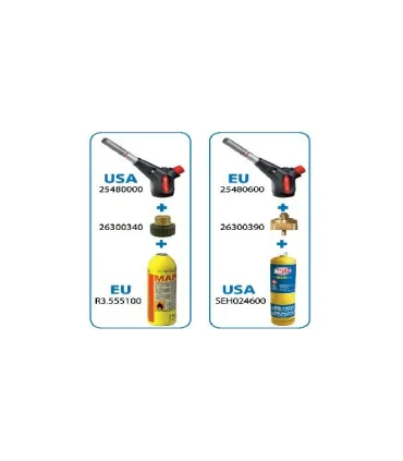 ADAPTADOR CARTUCHO ROSCA AMERICANA A  EUROPEA