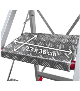 ESCALERA PROF. ALU. 3 PELDAÑOS ANCHOS PLEGABLE