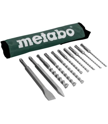 JUEGO BROCAS Y CINCELES SDS-PLUS 10pcs METABO 31690