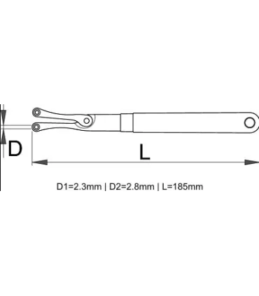 LLAVE COMPAS PUNTOS ARTICULADA 10-50MM Ø2,3/2,8MM