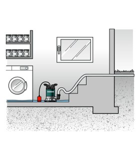 BOMBA SUMER. AGUA LIMPIA METABO 0,6bar 6600L/H 450W TPF6600SN