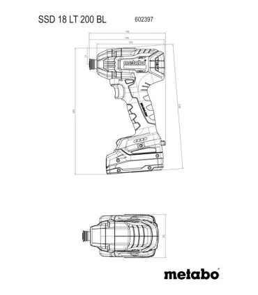 ATORNILLADOR IMPACTO 1/4" SSD18LTXBL200. SIN BATERIA, SOLO CARCASA