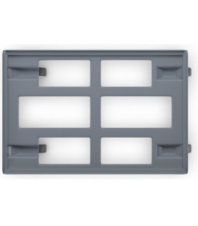 PLATAFORMA RUEDAS GAVETAS EURO 600X400 GRIS PLASTICA