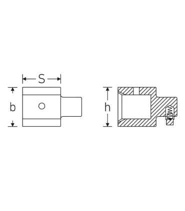ADAPTADOR ACOPLABLE 7370/10 9x12 a 14x18mm