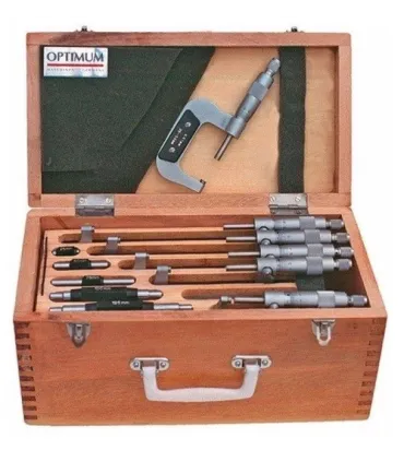 JUEGO 6 MICROMETROS EXTERIORES 0-150MM OPTIMUM