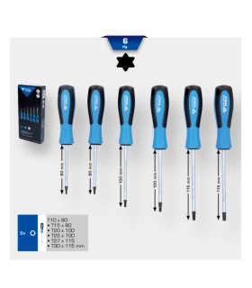 JUEGO 6 DESTORNILLADORES TORX BT KS