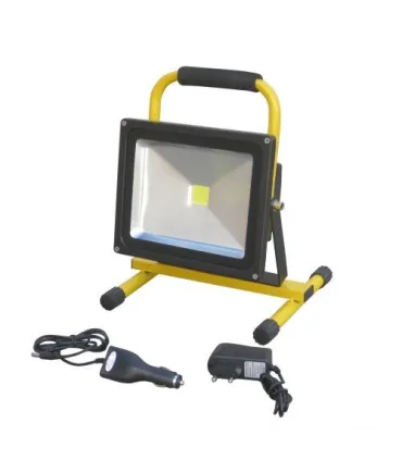 FOCO TRABAJO LED 10W C/ BATERIA LITIO+SOPORTE SUELO, CARGADORES
