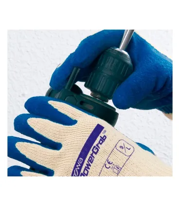 PAR GUANTE KEVLAR LATEX RUGOSO 300-KT