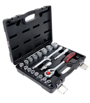 JUEGO 20 VASOS (10-32)+CARRACA 1/2+ACCESORIOS