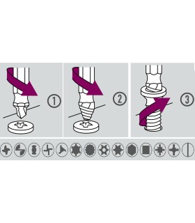 KIT SACATORNILLOS 3-10MM CABEZA RANURA