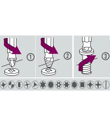 KIT SACATORNILLOS 3-10MM CABEZA RANURA