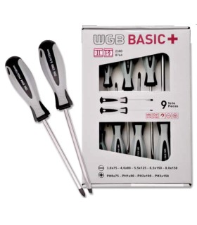 JUEGO 9 DESTORNILLADORES WGB-MULTI