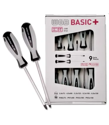 JUEGO 9 DESTORNILLADORES WGB-MULTI