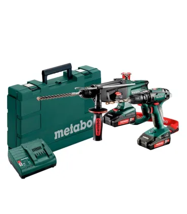 KIT COMBO TALADRO SB18 + MARTILLO KHA18, CON 2 BATERIAS 18V LITIO