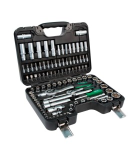 MALETA PRO LLAVES VASOS 108 PCS SALKI 1/2" + 1/4"