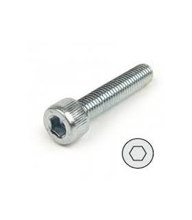 M8X120 TORNILLO ALLEN DIN 912 8.8 ZINCADO  TODO ROSCA