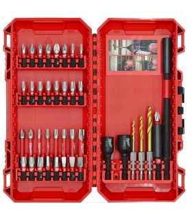 JUEGO 40 PUNTAS+BROCAS IMPACTO 1/4" MILWAKEE