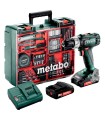 KIT TALADRO BAT. PERC. 18V METABO 2 BAT 2,0AH SB18L+ 79 ACCESORIOS