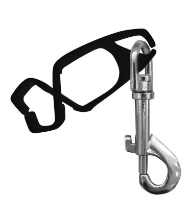 CLIP SUJETA GUANTES PROTECCIÓN NEGRO