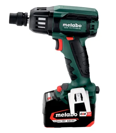 LLAVE IMPACTO METABO SSW18-LTX-BL 400Nm C/2 BAT 18V-4Ah