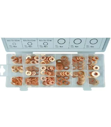 ESTUCHE ARANDANDELAS COBRE 150pcs.