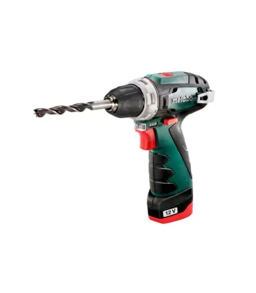 TALADRO ATORNILLADOR Y PERCUTOR METABO 2 BAT.10,8V-2Ah POWERMAX BASIC