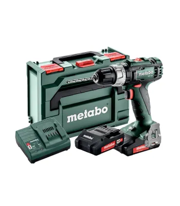 SET TALADRO BAT. PERCUTOR 18V METABO 2 BAT 2,0AH SB18L