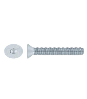 M10X100 TORNILLO AVELLANADO DIN 7991 10.9 ZINCADO TODO ROSCA